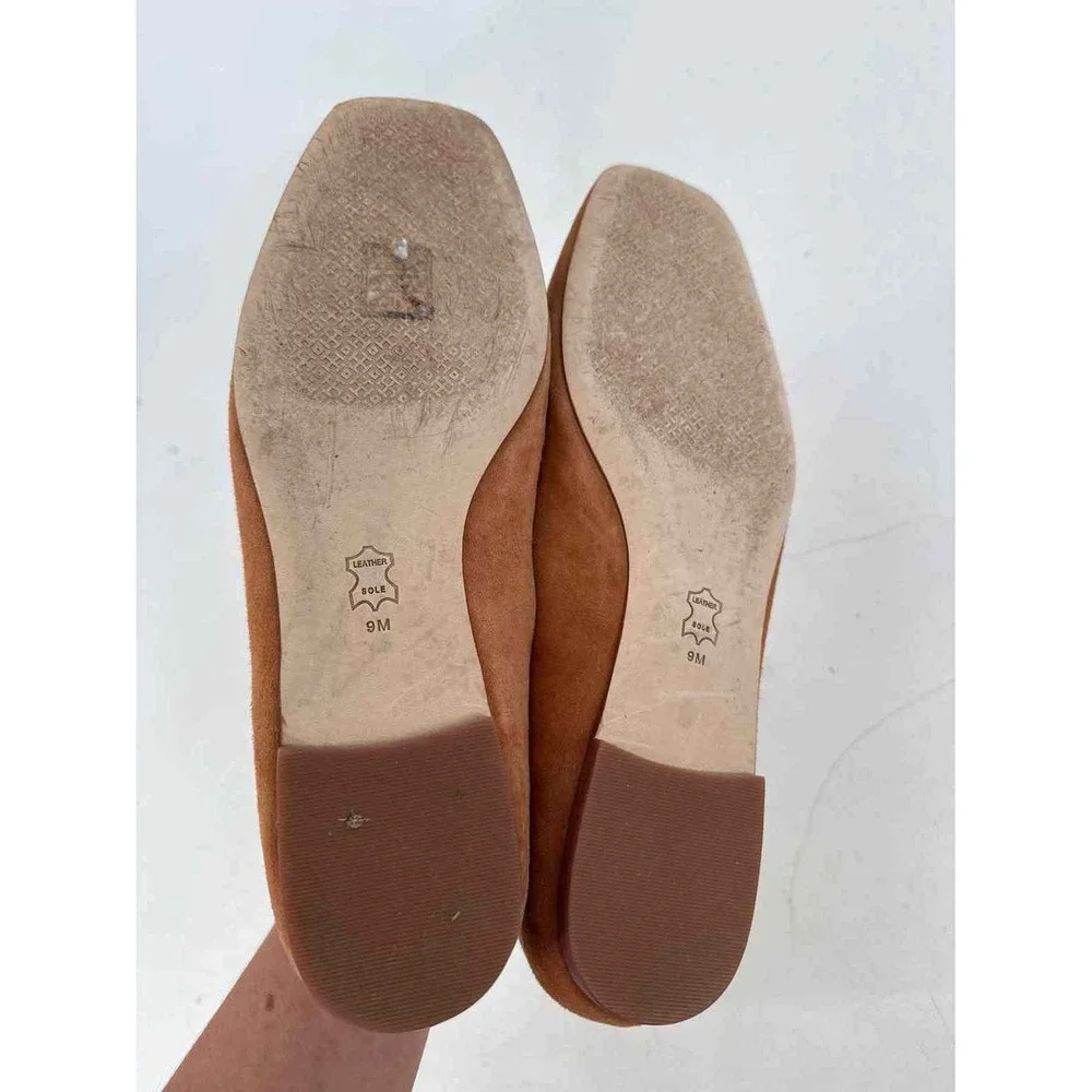 Shoe Size 9 Tory Burch Brown Suede Flats